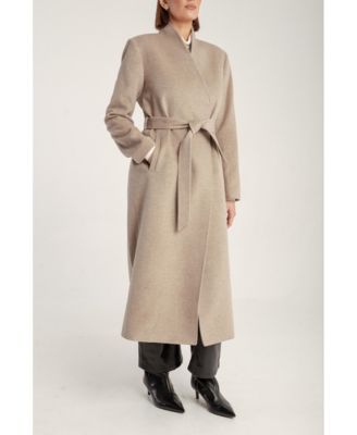 Women's Cashmere Belted Long Coat