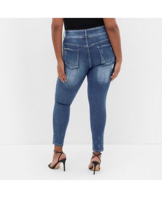 Women's Patched Apple Skinny Jean