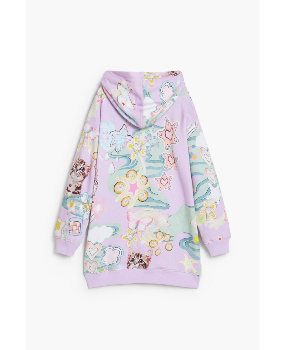 Desigual Girls Girls's Cat hoodie dress