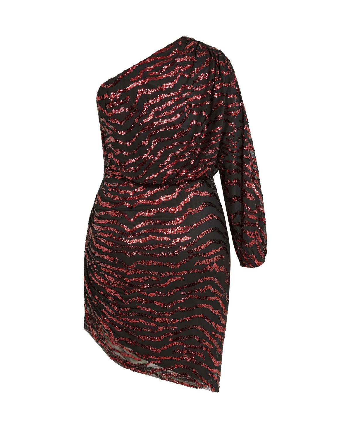 City Chic Plus Sequin Stripe Dress