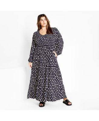 Plus Size Jayden Print Maxi Dress
