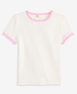 Girls' XS-XL Ribbed Baby Tee