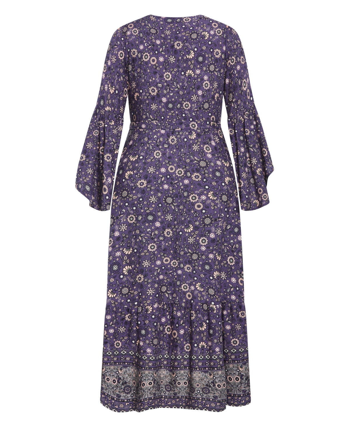 City Chic Plus Belle Wrap Maxi Dress