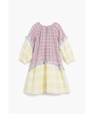 Girls Girls's Checkered dress with ruffle