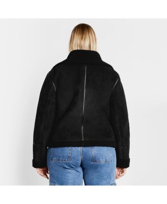 Plus Size Sherpa Hunter Jacket