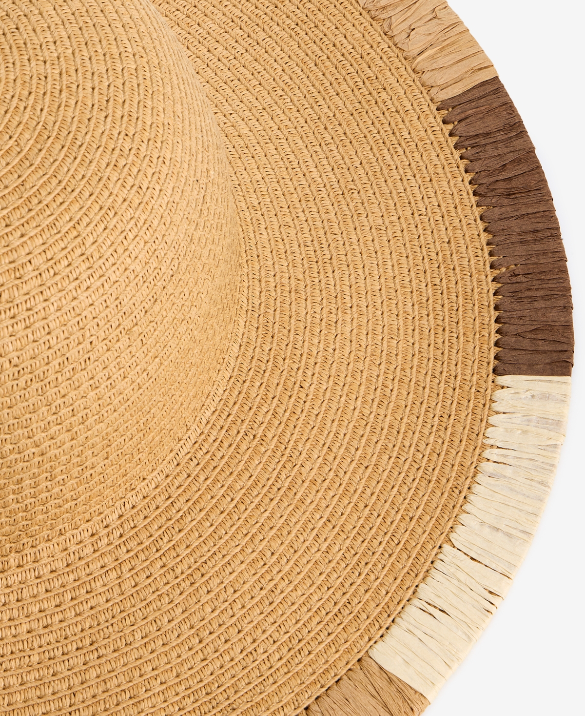 I.n.c. International Concept Embroidered Edge Straw Floppy Hat, Macy's Exclusive