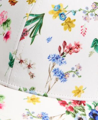 Floral-Print Twill Baseball Cap