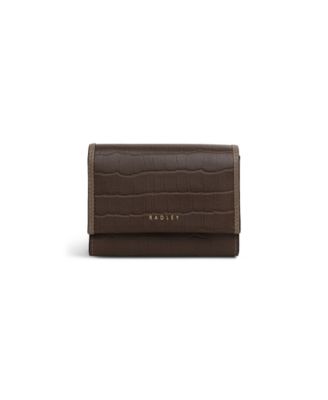 Alba Place Faux Croc Flap Over Wallet