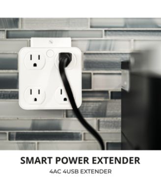 Smart WiFi Wall Tap Smart Plug (4 Outlets, 4 USB Charging Ports)