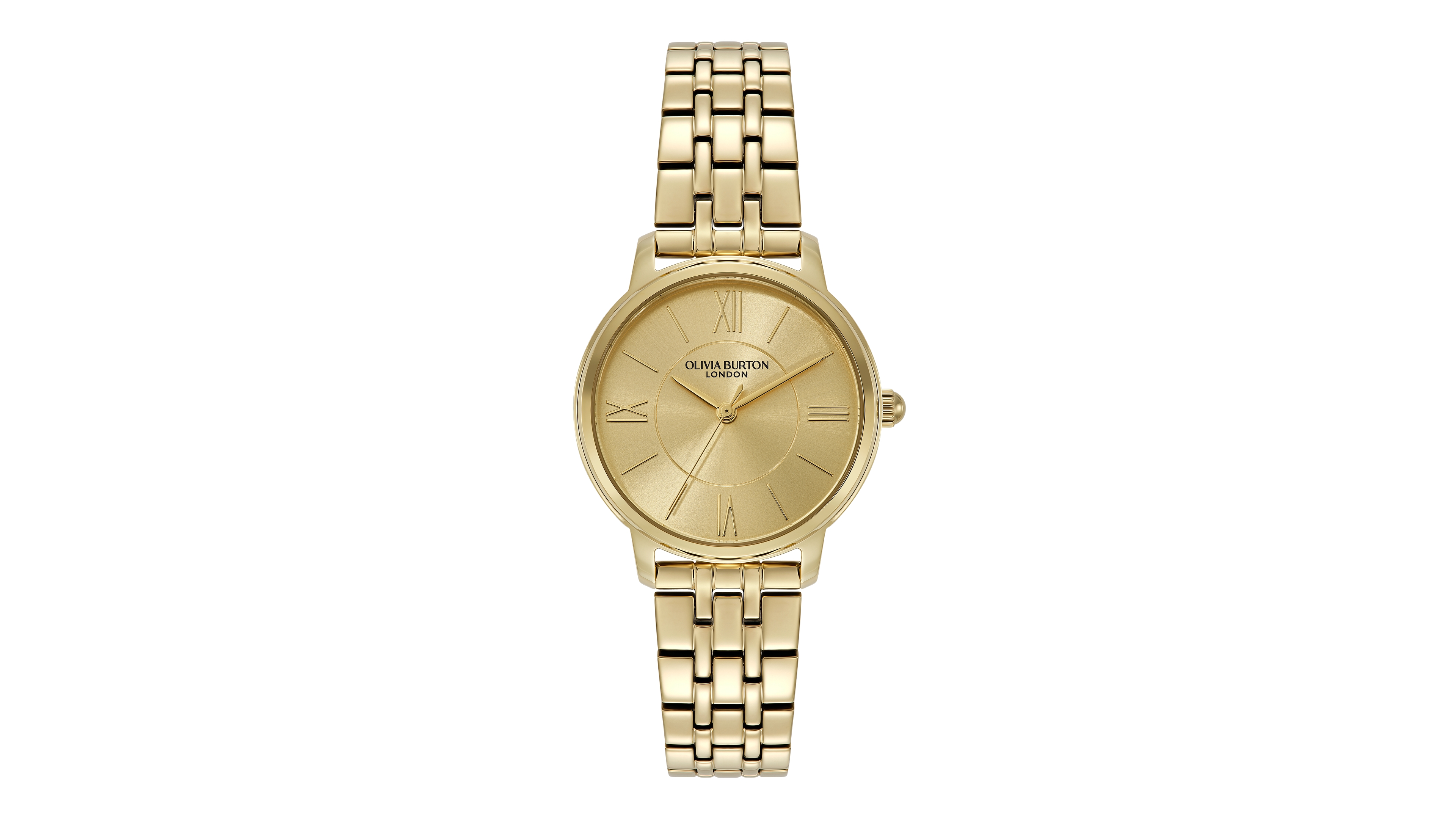 Olivia Burton Women's Westbourne Gold Tone Stainless Steel Bracelet Watch, 30mm