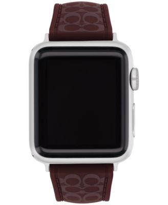 Women's Black Currant Sig C Silicone Apple Watch, Strap 38mm, 40mm, 41mm