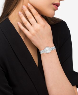 Women's Harlow Silver Tone Stainless Steel Bracelet Watch, 23.8mm