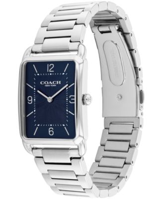 Unisex Elliot Silver Tone Stainless Steel Bracelet Watch, 32x26mm