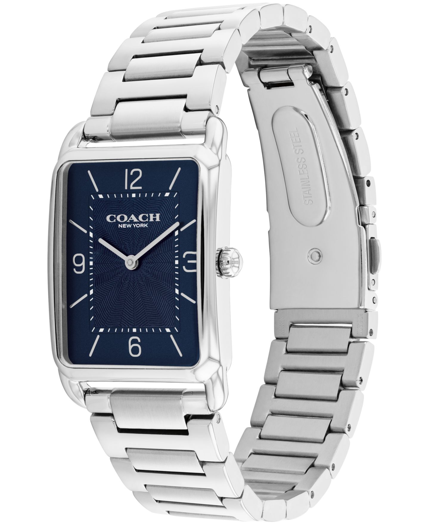 Часы COACH Unisex Elliot Silver Tone Stainless Steel Bracelet Watch, 32x26mm — фото 5