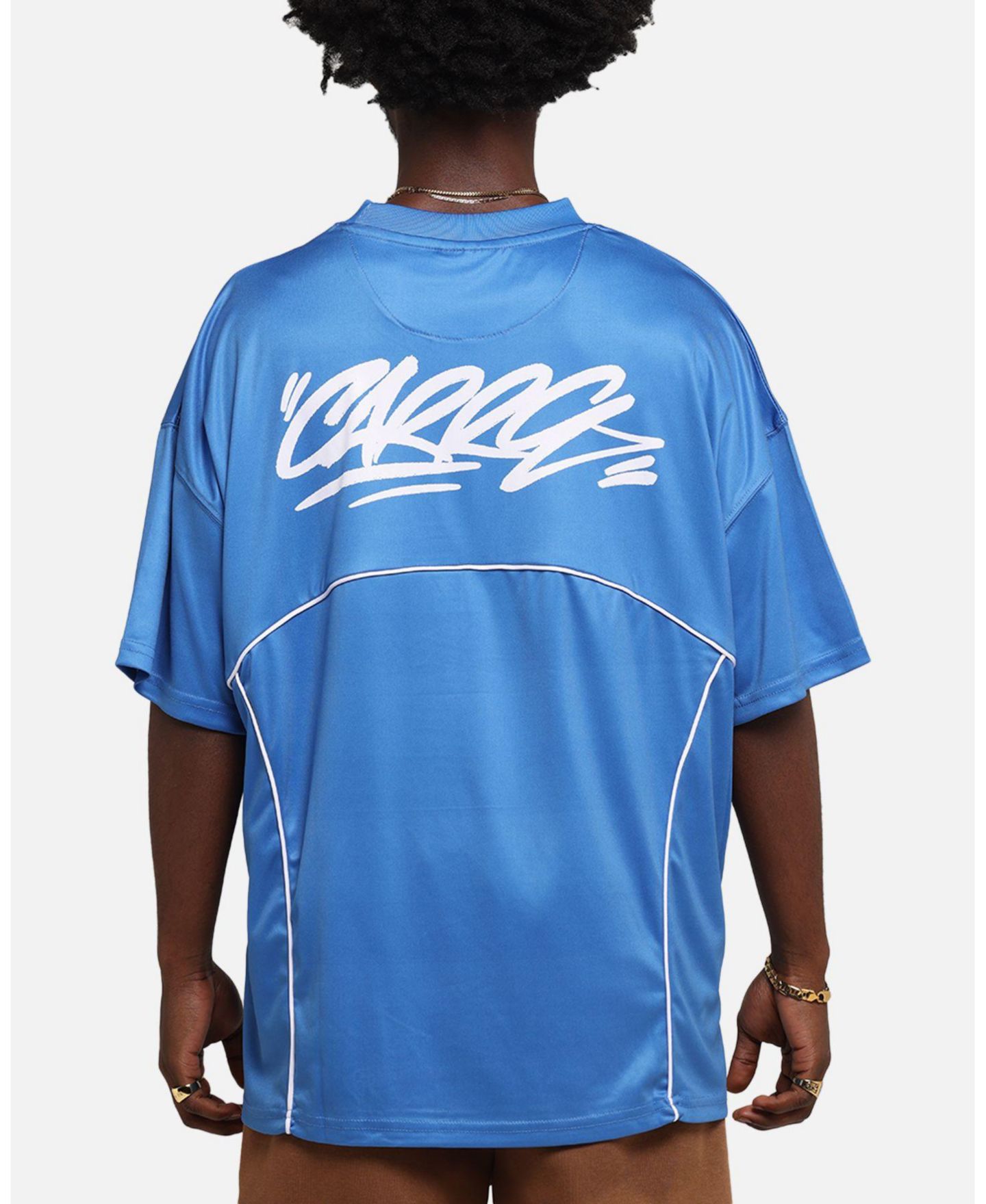 Мужская футболка CARRE Trainer T-Shirt Blue — фото 2