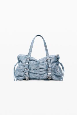 Women's Ruched denim bag