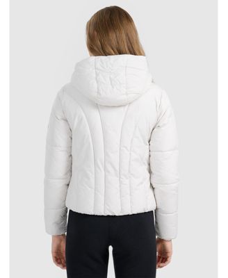Women's down jacket with synthetic filling
