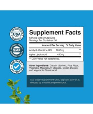 ALA & ALC Capsules, 60ct