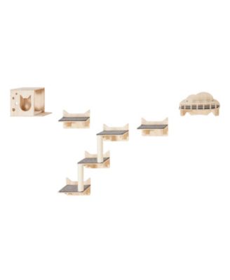 5-Piece Wall-Mounted Cat Shelf & Perch Set, Holds up to 40 lbs