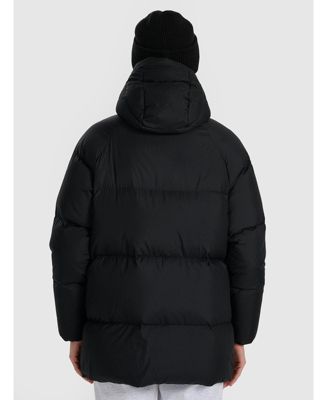 Women's down jacket with natural filling - black