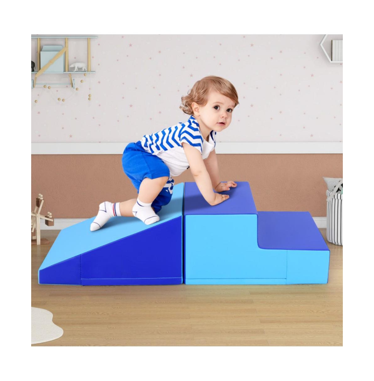 Hongge 2 Piece Baby Step and Slide Soft Climber Set