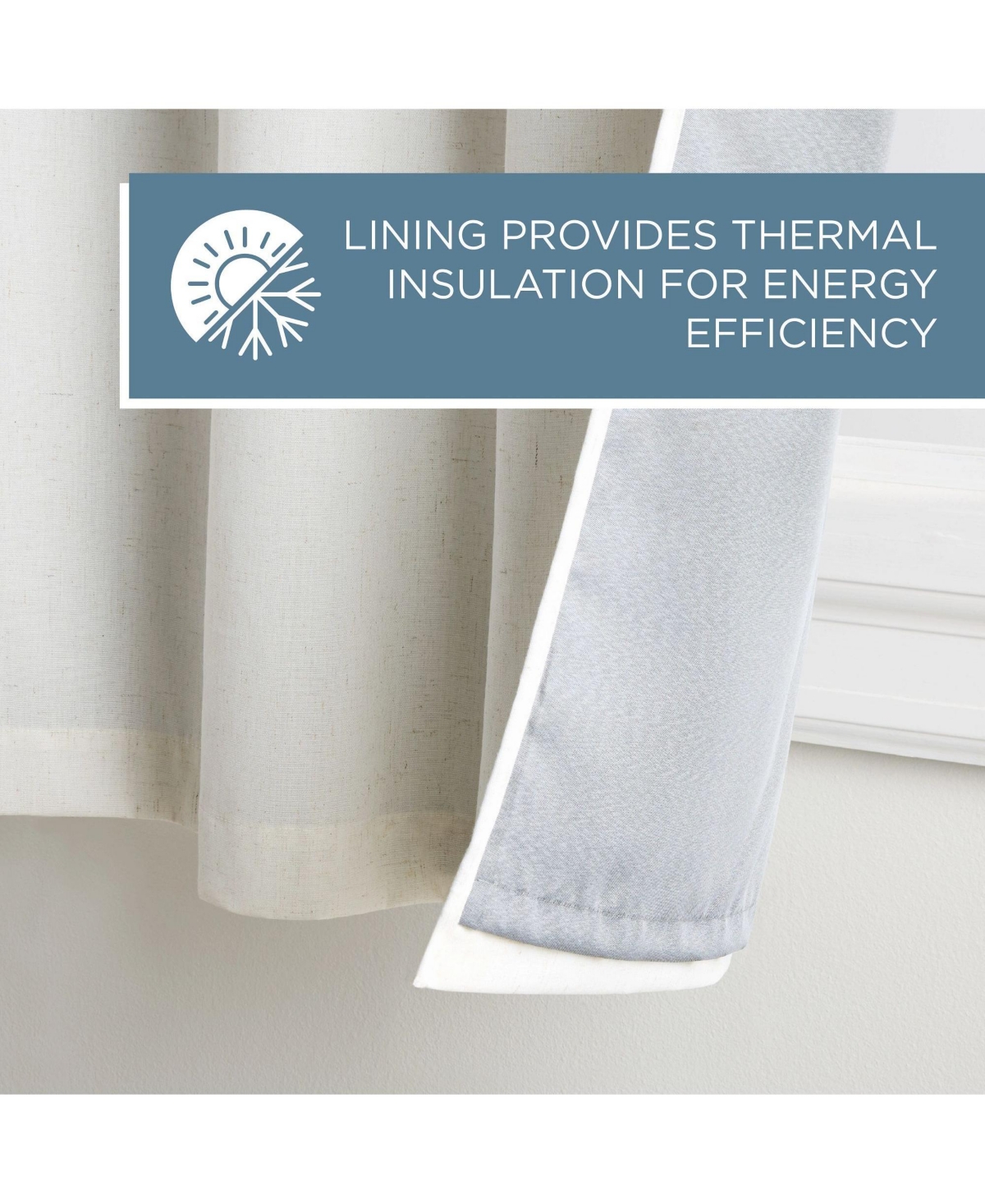 Town & Country Basics Set of 2 Selena Solid Linen Texture Room Darkening