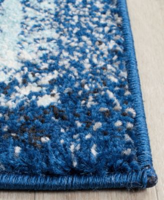 Evoke EVK256A Navy/Ivory 8' x 10' Area Rug