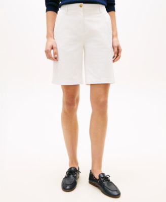 Women's Twill Slim Straight Shorts