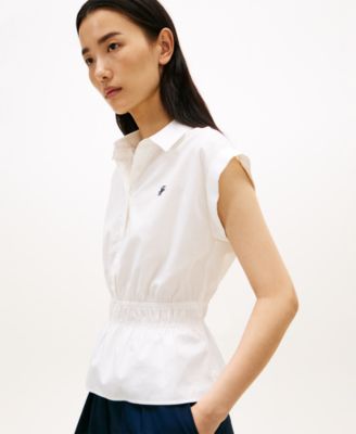 Women's Smocked Waist Shirt