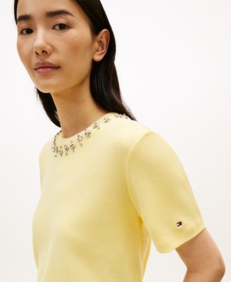 Women's Ribbed Bling T-Shirt