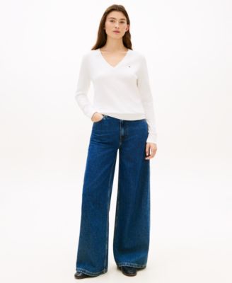 Women's V-Neck Knit Sweater