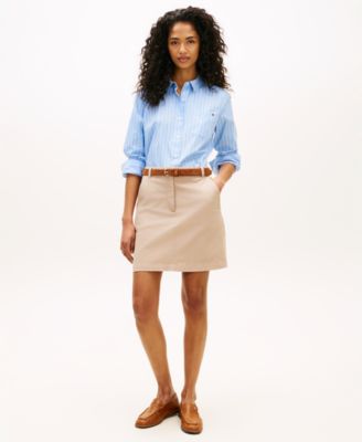 Women's Classic Poplin Roll-Tab Long-Sleeve Shirt