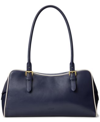 Leather Large Marcy Zip Slim Shoulder Bag