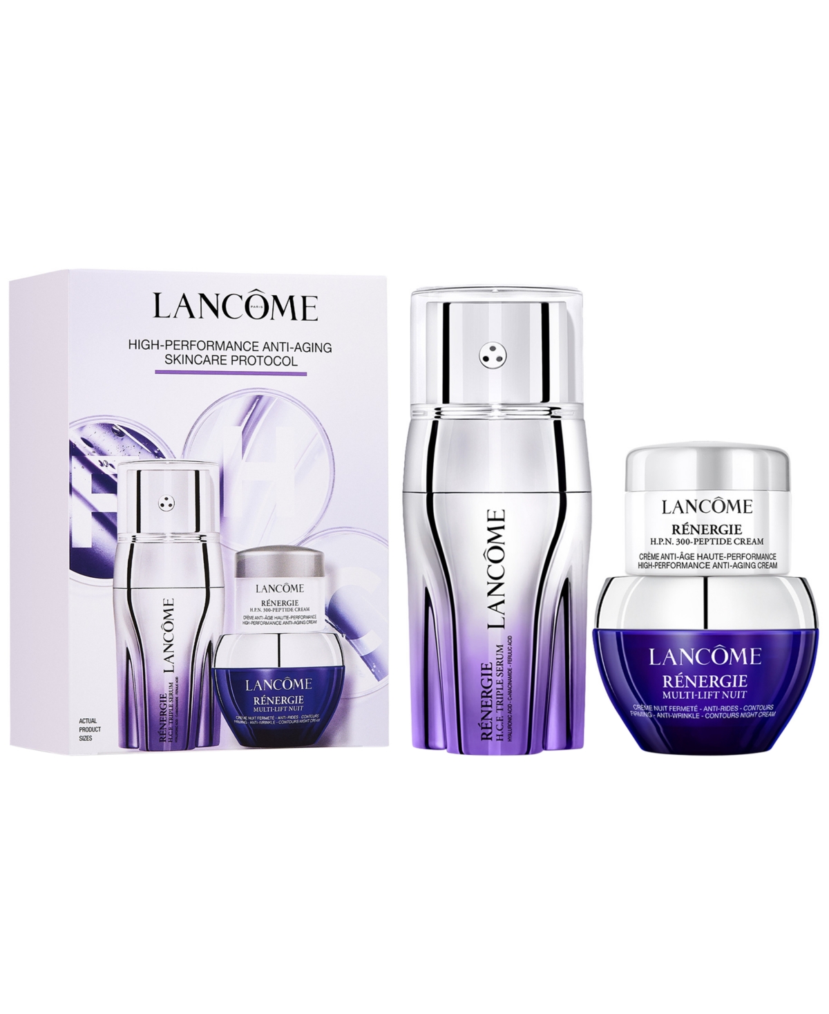 Lancôme 3-pc. Renergie H.c.f. Triple Serum Discovery Set In Transparent