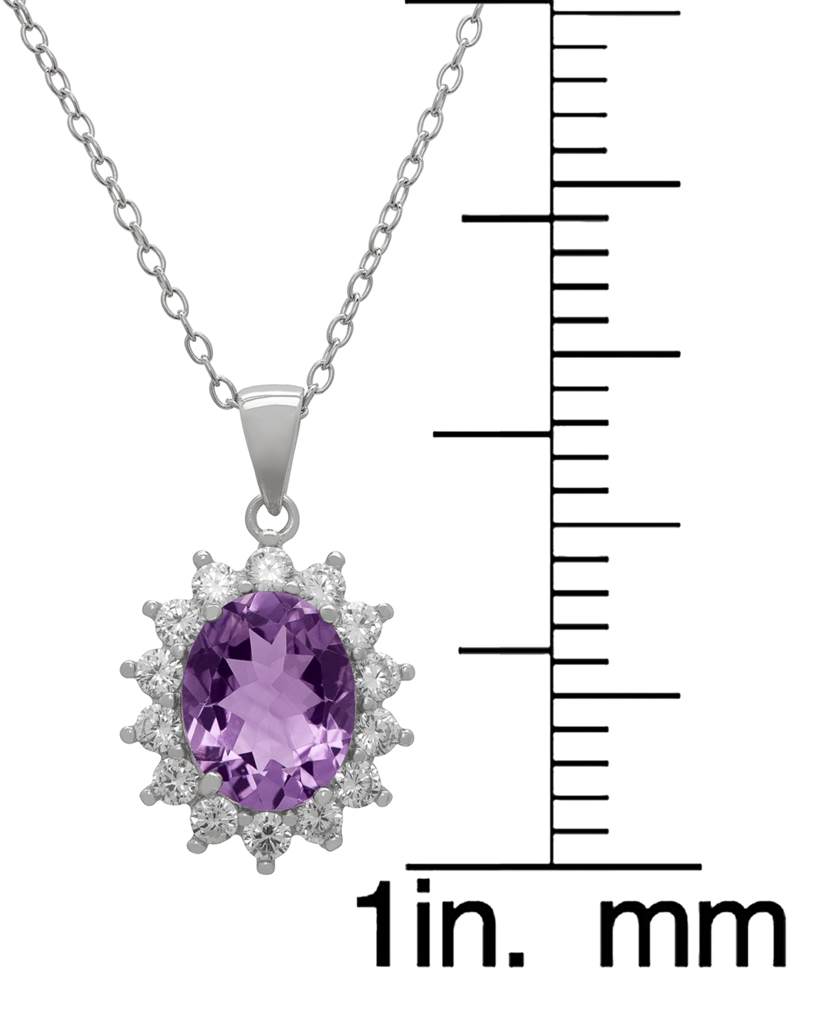 Macy's 2-Piece Set Lab Grown White Opal (1.50 ct. t.w.) Lady Di Pendant Necklace with Matching Earrings in Sterling Silver (also in Sapphire)