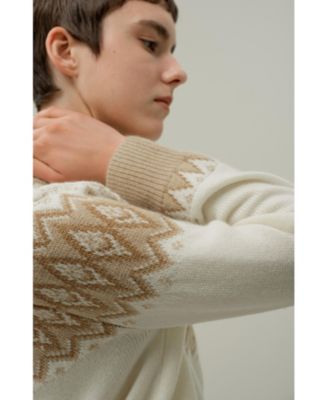 Women's Wool-Cashmere Fair Isle Sweater