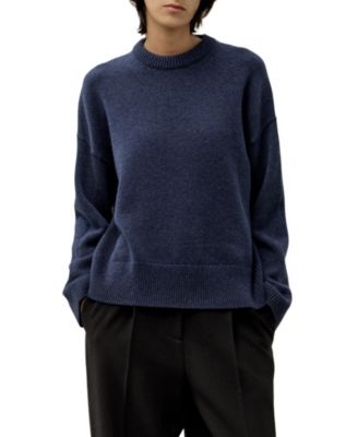 Women's Oversized Crewneck Wool-Cashmere Sweater