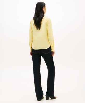 Women's Classic Poplin Roll-Tab Long-Sleeve Shirt