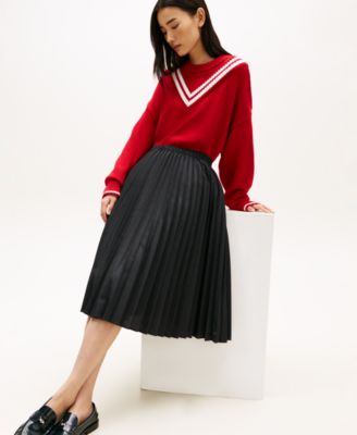 Women's Check Pleated Skirt