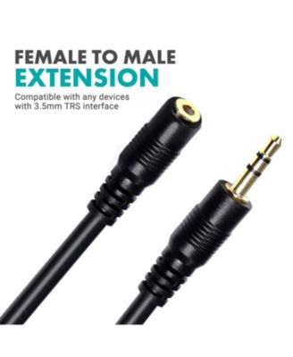 MC10 3.5mm TRS Female to Male Extension Cable - 10ft