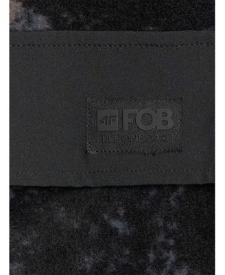 Men's regular fleece with hood - multicolour