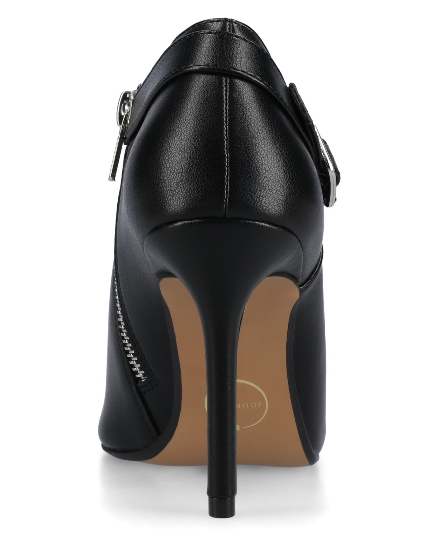 Женское платье Journee Collection Vondra Pointed Toe Dress Shooties, цвет: Чёрный — фото 3