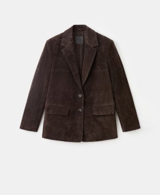Women's Straight Suede Blazer