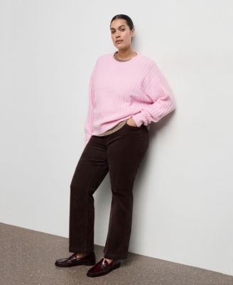 Women's Braided Knitted Sweater