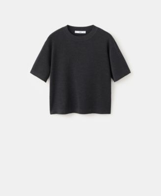 Women's Short-Sleeved Wool Sweater