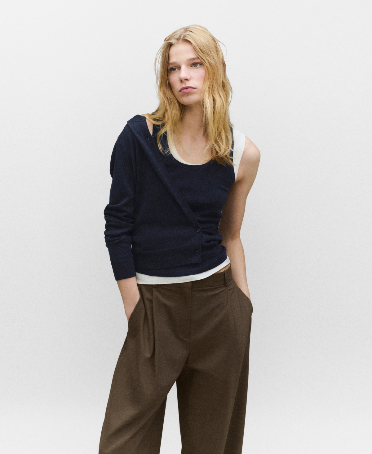 Mango Women's Wool-Blend Knitted Top