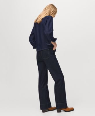 Women's Flap Pockets Denim Shirt