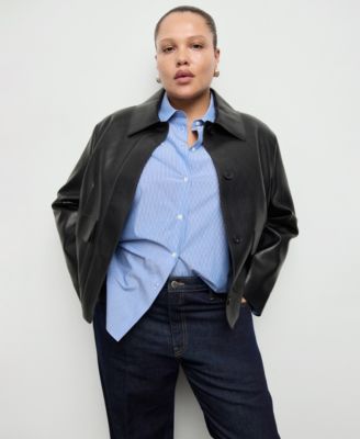 Women's Seam Detail Straight-Leg Jeans