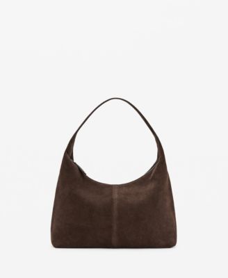 Women's Stitching Suede Shoulder Bag
