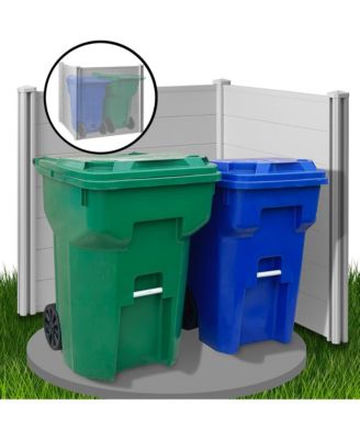 42" x 42" Privacy Screen - Outdoor Vinyl Fence Panel Enclosure for AC / Trash Bins / Pool Equipment